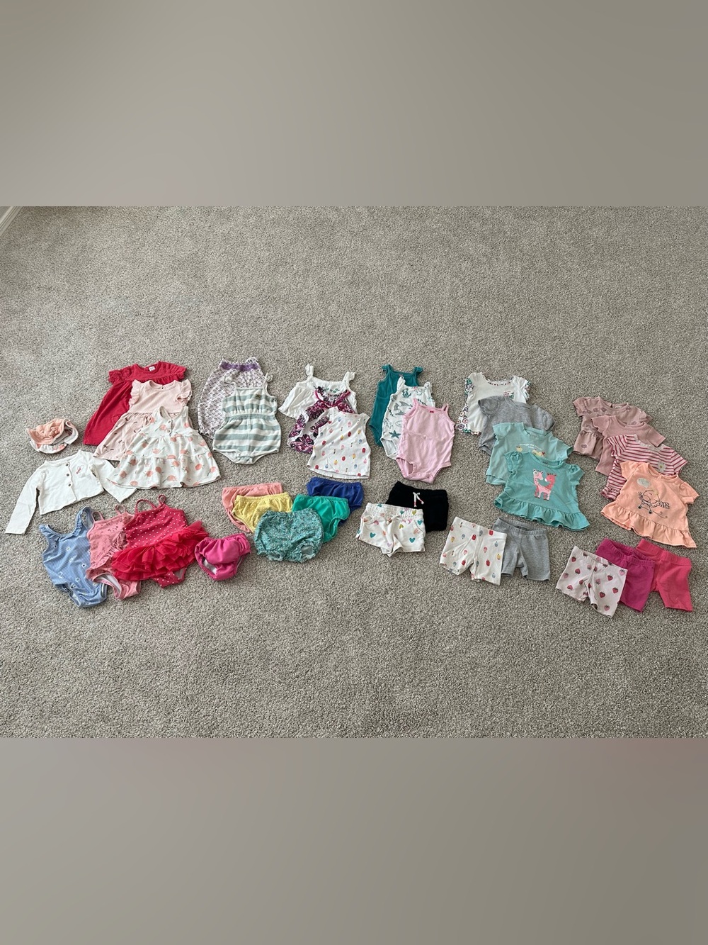 12mo baby girl summer clothes bundle